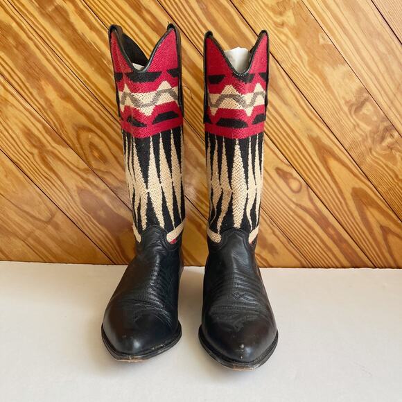 Vintage Seychelles Wool Western Cowboy Boots - Picture 3 of 11